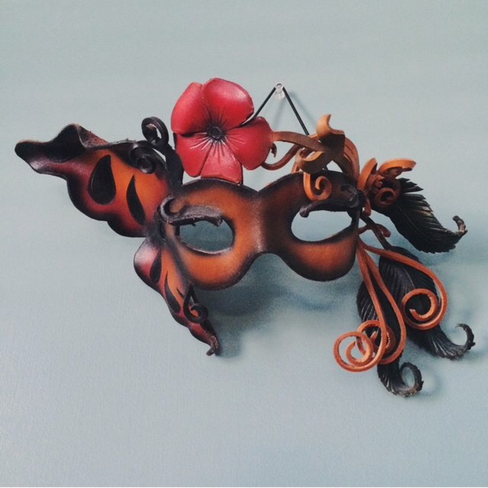 Leather Butterfly Mask